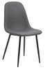 Jídelní židle Celia Actona čalouněná šedá černé nohy moderní skandinávský styl
