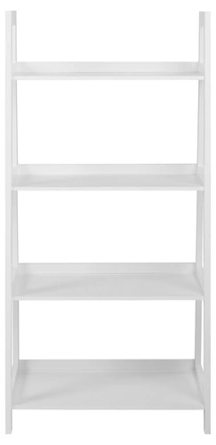 Bílá skandinávská knihovna Wally I do obýváku a dětského pokoje 130 cm