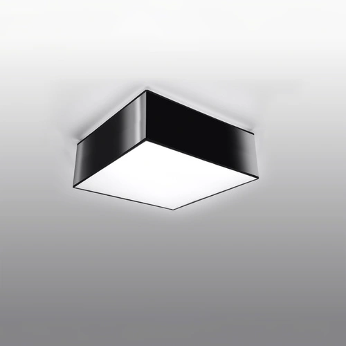 Černý čtvercový stropní svítidlo HORUS 25 moderní do obýváku kuchyně ložnice Sollux Lighting