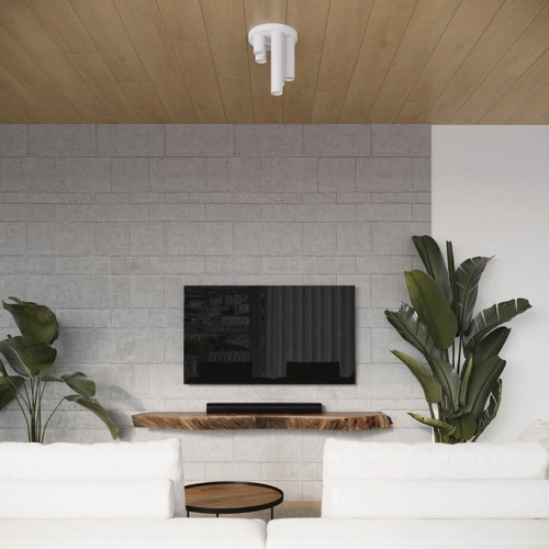 Stropní svítidlo LAGOS 3P bílá moderní ocelová do obýváku a ložnice 25 cm SOLLUX