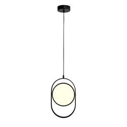 Závěsné LED svítidlo ELIPSE M černé 45 cm moderní do obýváku a nad stůl Step into Design