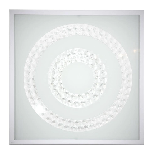 LED stropní svítidlo čtvercové Lux 29x29 bílé skleněné moderní do obývacího pokoje a ložnice CANDELLUX