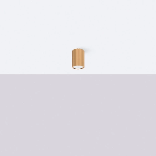 Stropní svítidlo KARBON 10 zlaté hliníkové moderní do obývacího pokoje a ložnice SOLLUX