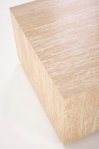 Konferenční stolek Travertino čtvercový 60x60 moderní do obýváku imitace travertinu Intesi