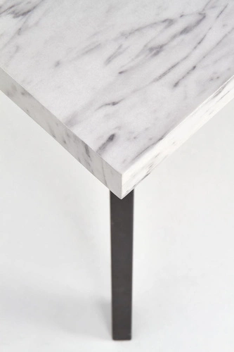 Rozkládací jídelní stůl Lasse moderní černý mramor 160–220 cm Intesi