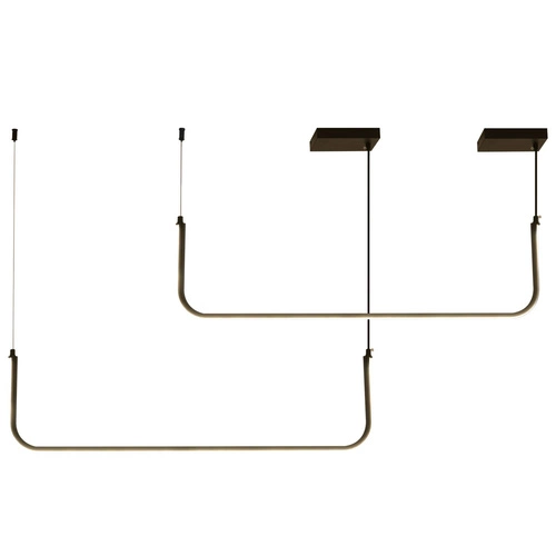 Závěsné LED svítidlo MINIMA-2 černé 80 cm moderní nad stůl do kuchyně nebo obýváku