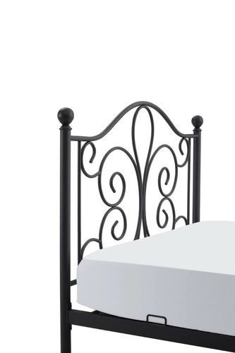 Postel Tala 90 cm kovová černá