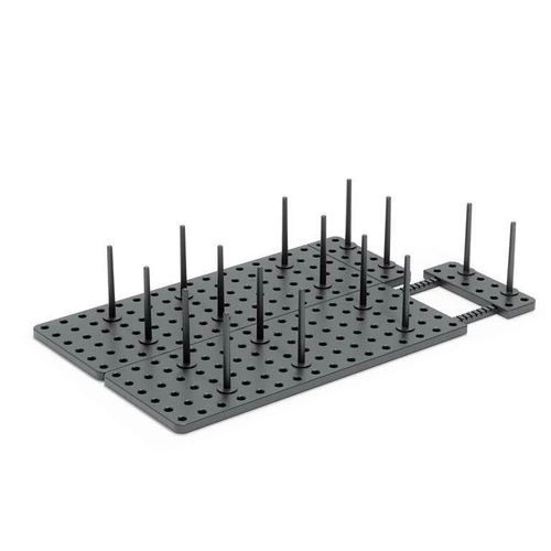 Odkapávač na nádobí do zásuvky Umbra Peggy černý moderní s nastavitelnou délkou