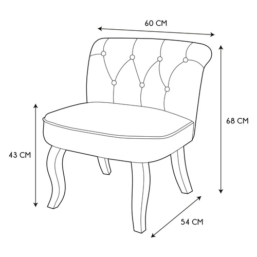 Čalouněná jídelní židle Eleonora šedá Intesi dřevěná glamour bez područek