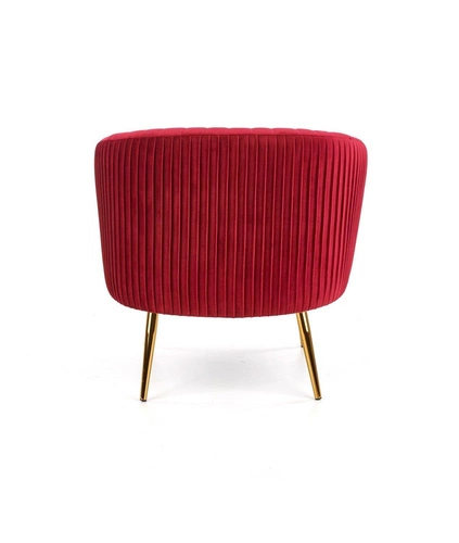 Relaxační křeslo Dargo sametové vínové zlaté moderní do obýváku Intesi