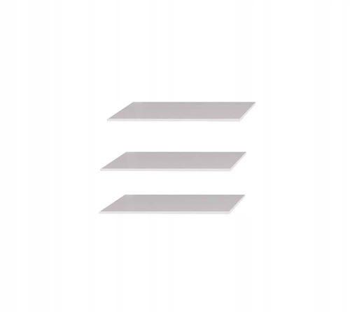 Sada 3 bílých polic do skříně FM Intesi police do šatny z dřevotřísky