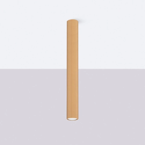 Stropní svítidlo Karbon 60 zlaté minimalistické do obýváku a ložnice hliník SOLLUX