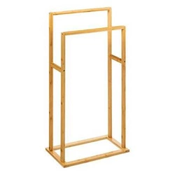 Stojanový bambusový držák na ručníky do koupelny 5five simply smart přírodní moderní