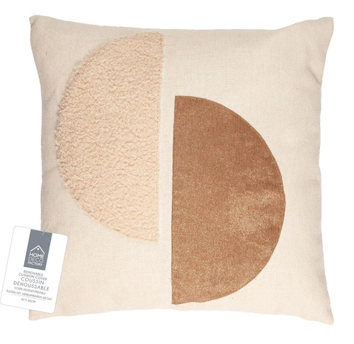 Dekorační polštář Japandi 40x40 béžový minimalistický do obýváku a ložnice Intesi