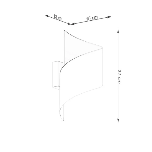 Nástěnné svítidlo TALASSA černé moderní kovové do obýváku a ložnice SOLLUX LIGHTING