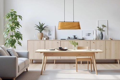 Závěsné svítidlo Milbury moderní černé se žlutým stínidlem do obýváku a ložnice