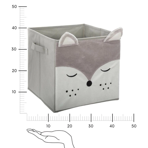 Box do knihovny Liška šedá