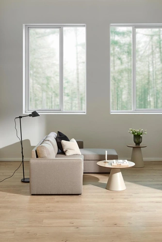 Actona Soli kulatý konferenční stolek 65 cm dubové dřevo moderní do obýváku