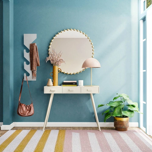 Nástěnný věšák na oblečení do předsíně Cani šedý moderní kovový Intesi 60 cm