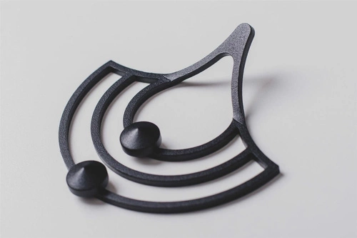 Kovový nástěnný věšák černý Husk XS POLYHEDRA moderní do předsíně