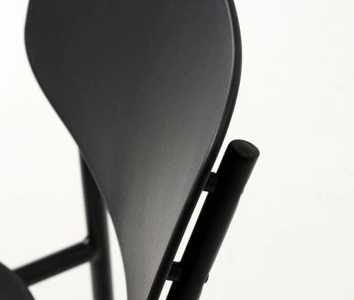 Jídelní a kuchyňská židle Kirkland moderní černá stohovatelná