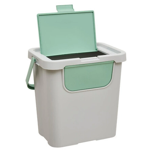 Třídicí odpadkový koš 24L 5five simply smart kuchyňský a koupelnový zelený/šedý