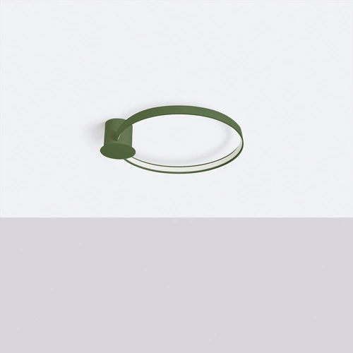 Stropní LED svítidlo RIO 55 olivově zelené moderní kulaté do obýváku a kuchyně Thoro