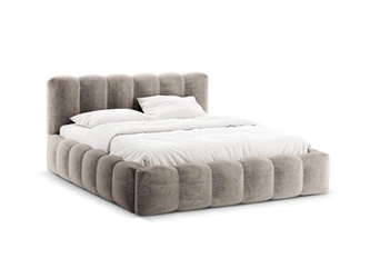 Čalouněná postel Lupine Cappuccino Chenille 200x200 s úložným prostorem do ložnice glamour