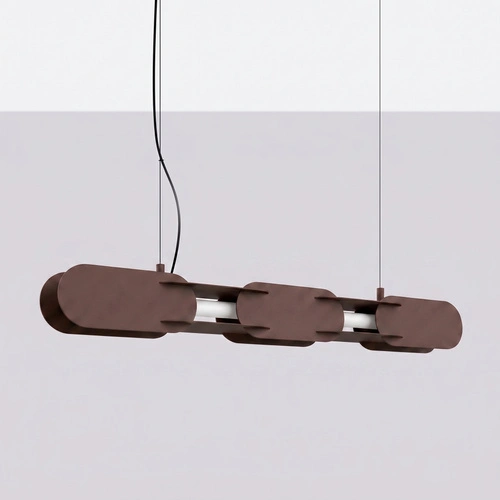 Závěsné LED svítidlo CHAIN 91 hnědé moderní nad stůl
