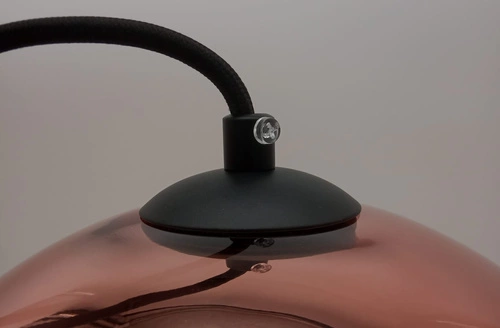 Závěsné svítidlo skleněná koule MIRROR GLOW S chrom 25 cm do obýváku a nad stůl