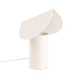 Moderní béžová LED stolní lampa BISCUIT do obývacího pokoje