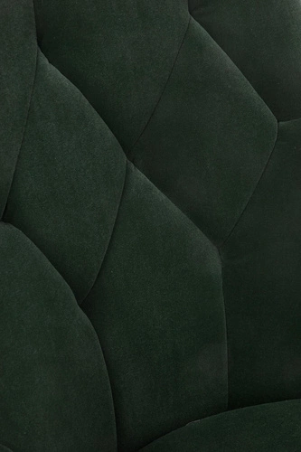 Čalouněná jídelní židle Loyd zelený samet moderní s černými nohami Intesi