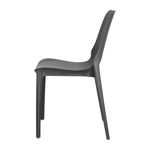 Zahradní židle Ginevra antracit plastová stohovatelná moderní SCAB Design