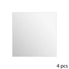 Sada 4 samolepicích čtvercových zrcadel 30x30 cm bez rámu do předsíně 5five
