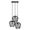 Visící lampa Jena 3 žárovky černá