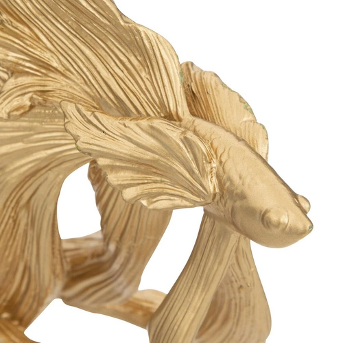 Dekorační figurka zlatá rybka Bojovník Atmosphera glamour do obýváku nebo jako dárek 12 cm