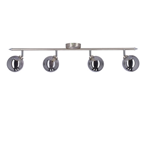 Moderní stropní svítidlo Rodia čtyřbodové skleněné saténové do obýváku a ložnice