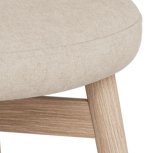 Actona Joy čalouněná skandinávská jídelní židle béžová dub