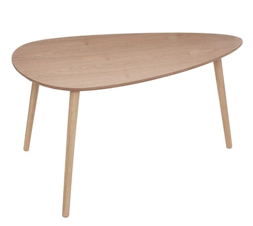 Sada 2 dřevěných konferenčních stolků Mileo L přírodní loft do obýváku Atmosphera