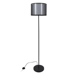 Intesi Shade stojací lampa černá s moderním stínidlem do obýváku a ložnice 150 cm