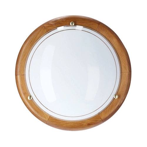 Stropní svítidlo kulaté Candellux 1030 dub sklo do obýváku a kuchyně 30 cm