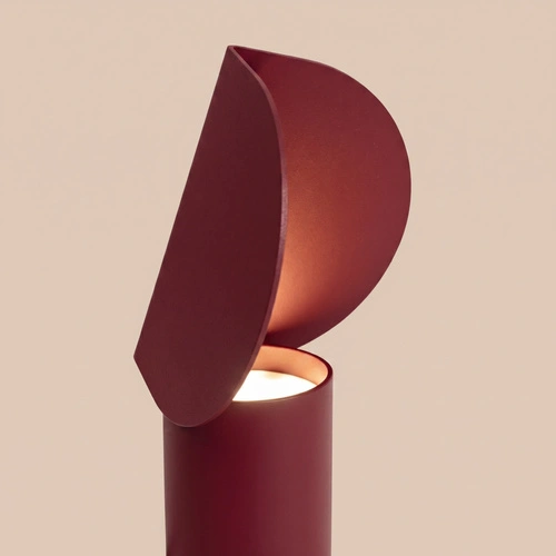 Stolní LED lampa BISCUIT burgundová THORO LIGHTING
