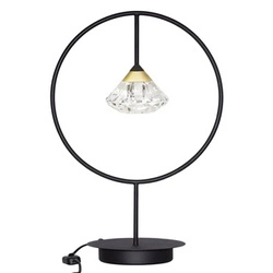 Noční LED lampa glamour Tiffany No. 1 T do ložnice černá ALTAVOLA DESIGN 50 cm