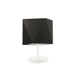 Noční lampa do ložnice PASADENA moderní hnědá se stínidlem na stolek LYSNE 30 cm