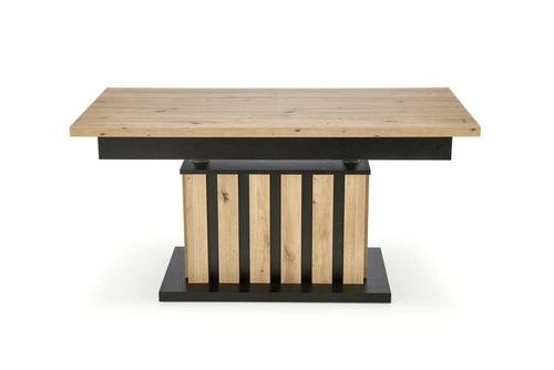 Konferenční stůl Lamis loft dub artisan černý s nastavitelnou výškou do obýváku 130 cm Intesi