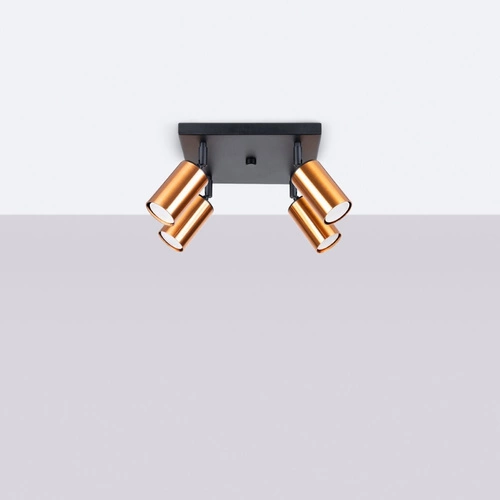 Stropní svítidlo WINX 4 černá měď moderní do obýváku a ložnice ocelové 25 cm