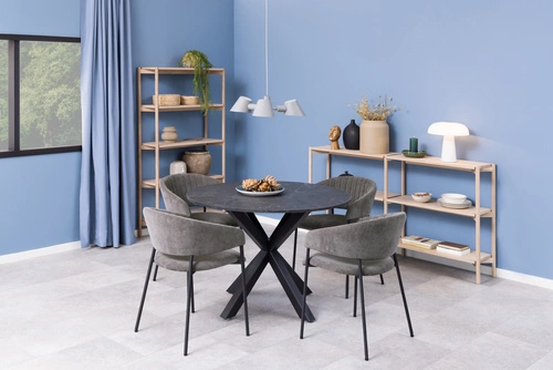 Židle Ann námořnická modrá/černá