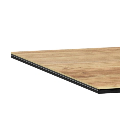 Stůl Heaven 160x90 moderní jídelní keramický dub na černých nohách