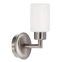 Nástěnné svítidlo Mirror CANDELLUX sklo-kov nikl do obývacího pokoje a ložnice 21 cm