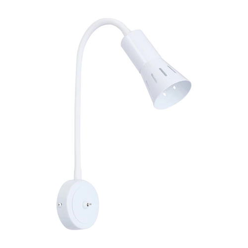 Nástěnné svítidlo Arena bílé moderní kovové s nastavitelným ramenem do ložnice a obýváku